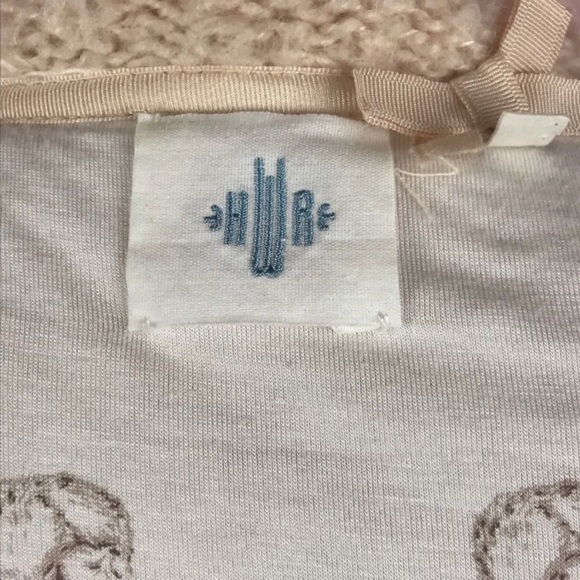 Anthropologie HWR Cardigan Sweater Pink Nubby Fox - Picture 7 of 8